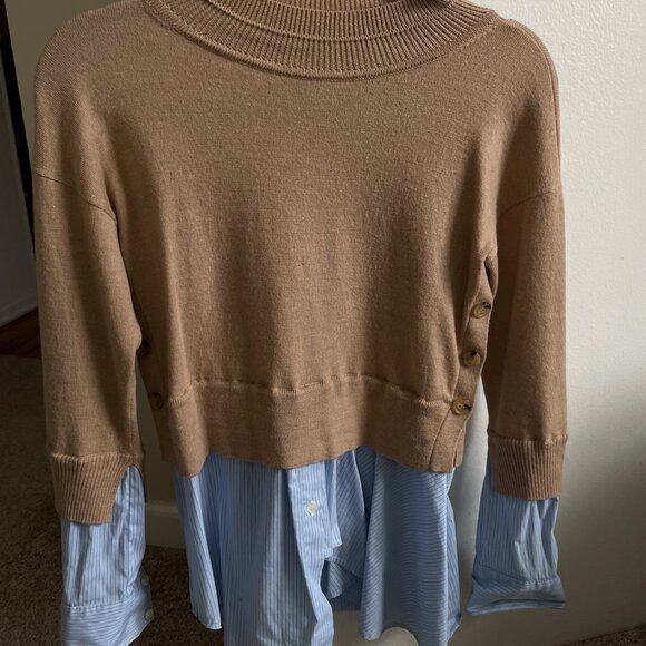Veronica Beard Beri Mixed-Media Pullover - Picture 4 of 5